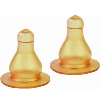  Соска латексная большого размера с Х-обр. отверстием, 2шт Курносики Арт. 12123