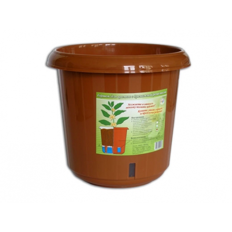 Горшок для цветов d240 с дренажн. решеткой арт.ССП