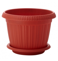 Горшок для цветов Таити D200mm c подставкой №4 арт.ING41020