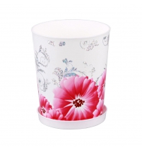 Горшок цветочный Ванесса 1,2л с под. белый арт.М2807