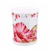 Горшок цветочный Жаклин 1,2л с под. белый арт.М2805