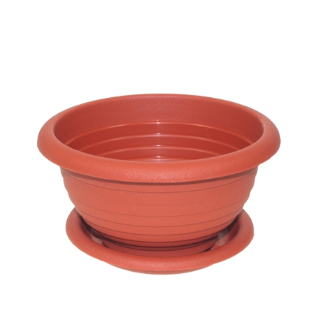 Горшок цветочный "Ника" 0,7л с поддоном /терракот арт.ПИ07Н