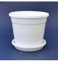 Кашпо для цветов №5 d270мм 8л белый арт.ГМ023Б