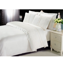 Постельное белье Cleo жаккард/гипюр  арт.027-CLPG