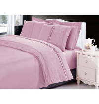 Постельное белье Cleo жаккард/гипюр  арт.028-CLPG