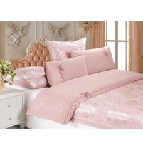 Постельное белье Cleo жаккард/гипюр  арт.029-CLPG