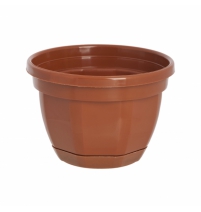 Кашпо с поддоном НИКА 230мм в ассортименте арт.0488/ИНС 0488