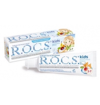R.O.C.S. Зубная паста для детей (3-7 лет) без фтора Фруктовый рожок 45гр. R.O.C.S. 