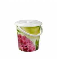 Ведро 10л Азалия с крышкой арт.М1972/1973