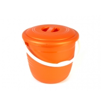 Ведро 10л "Люкс" с крышкой арт.Е10ПЛК