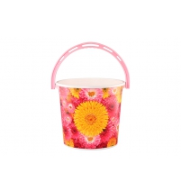 Ведро без крышки 10л. Хризантемы арт.0110бк