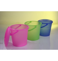 Ведро с крышкой 10л прозрачное арт.2679ТП/П/К