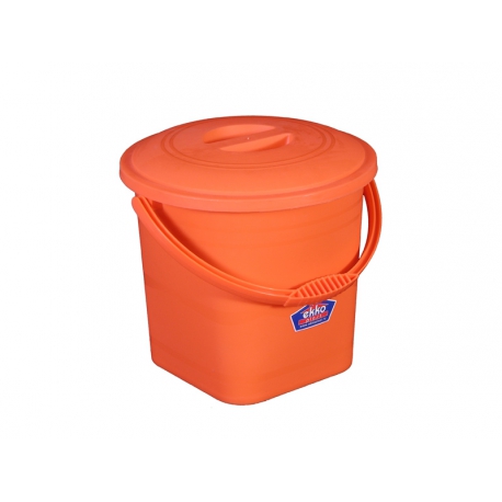 Ведро с крышкой 5л матовое / цвета в ассортименте арт.2802ТП/К