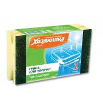 Губка для уборки помещений "ХОЗЯЮШКА Мила" БОЛЬШАЯ 1 шт.150*90*45мм арт.01015
