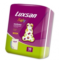 Пеленки детские Luxsan baby 60х90, 10шт.  Арт. 269010