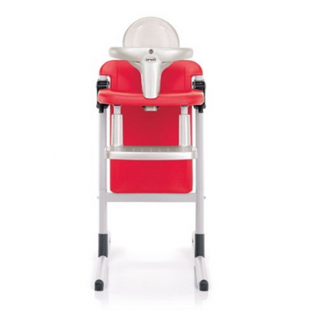 Стульчик для кормления Brevi Slex красный, красн/серебр.