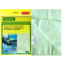 Салфетка из микрофибры "Для экранов и оптики" 30*30см арт.P204