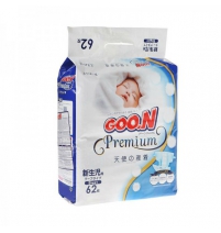  Premium Подгузники до 5кг (NB), 62шт Goon Арт. 753318