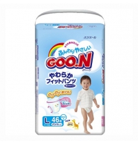 Подгузники-трусики 9-14кг для мальчиков (L), 46шт (753138, 753462) Goon Арт. 753138