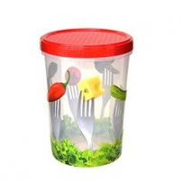 Банка с завинчивающейся крышкой 1,6л с декором арт. С11131