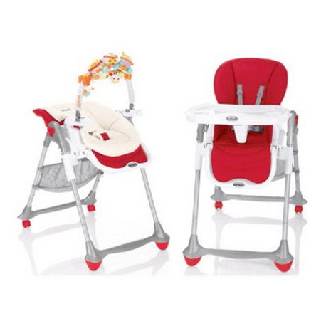 Стульчик для кормления-шезлонг Brevi B.Fun, красный