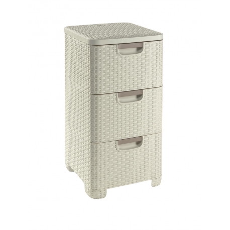 Пластиковый комод с 3 ящиками Curver 01-1389(90,91)    