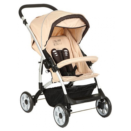 Коляска прогулочная Glory (НН) 2016G, беж+шоколад (2010) 