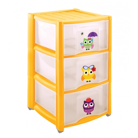 Комод детский с 3 ящиками Пластишка