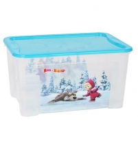 Ящик для игрушек Маша и Медведь 555х390х290мм арт.С13793