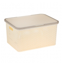 Корзина Артлайн 30л.с крышкой 460*345*245 арт.С495