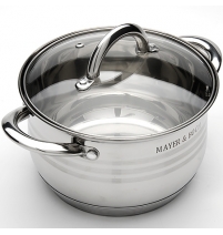 Кастрюля 2л стеклянная крышка 7-ми слойное дно МВ(х12) арт. 24029