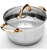 Кастрюля 2л стеклянная крышка 7-ми слойное дно МВ (х12) арт. 24034