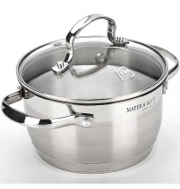 Кастрюля (1,5л) стеклянная крышка MB (х8) арт. 20813