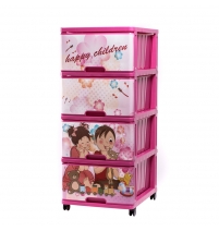 Комод DUNYA с рисунком HAPPY CHILDREN арт. 040317