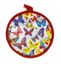 Прихватка круглая 18 см, "Bonita" Бабочки арт. 1101211569