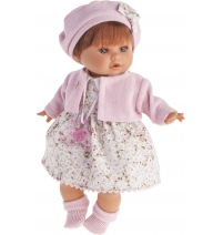 Кукла Juan Antonio Munecas Кристиана в розовом, плачущая, 30 см арт. 1338P