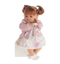 Кукла Juan Antonio Munecas Каталина в розовом, плачущая, 42 см арт. 1668P