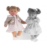 Кукла Juan Antonio Munecas Каталина в бежевом, плачущая, 42 см арт. 1668W