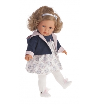 Кукла Juan Antonio Munecas Аделина в синем, 55см, озвучена арт. 1888B