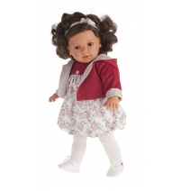 Кукла Juan Antonio Munecas Аделина в красном, 55см, озвучена арт. 1888R