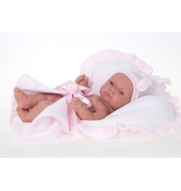 Кукла-младенец Juan Antonio Munecas Лея в розовом, 26 см. арт. 1951B