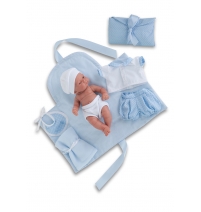 Кукла-младенец Juan Antonio Munecas Карлос с пеленальным комплектом арт. 1951B