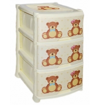 Комод 3 секции Мишки 39х47х75см. арт. 0351/74