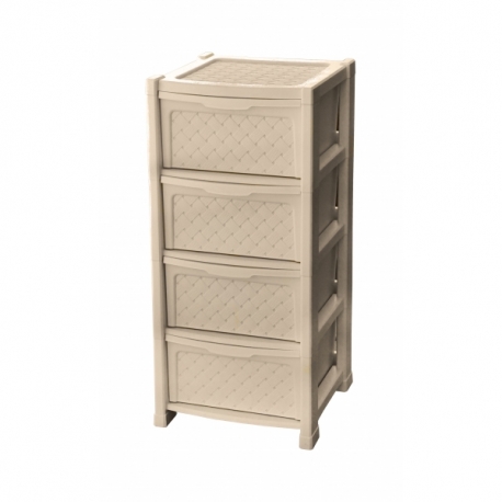 Пластиковый комод с 4 ящиками Виола арт. 338