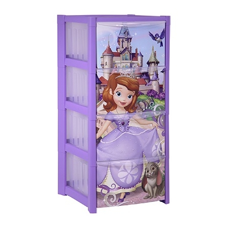 Детский комод для игрушек София прекрасная 4 секции арт.М 2792-Д