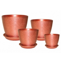 Комплект горшков керам. "Касандра" 4шт в ассортименте