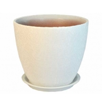 Горшок "Бутон" 18см Винил Белый