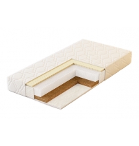 Матрас в детскую кроватку Plitex Ecolat кокос 125х65х12см арт. ЭКТ-02