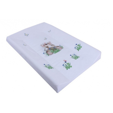 Пеленальная доска на кроватку Мишка с цветами
