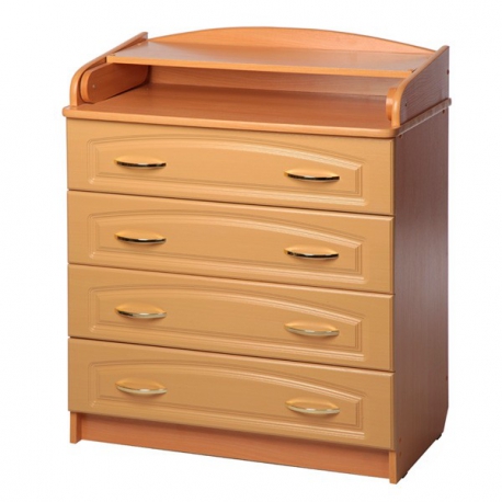 Пеленальный комод Атон 80К/4 ПВХ бук